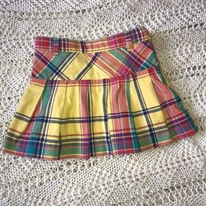 RALPH LAUREN Flannel Pleated Skirt